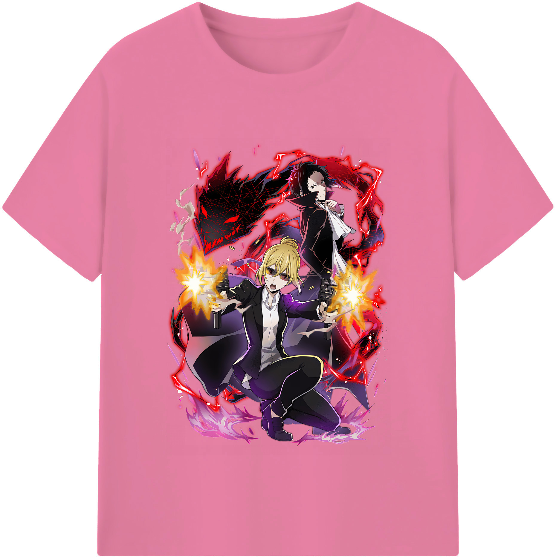 （画像用） 文豪ストレイドッグス Bungo Stray Dogs 綿100％半袖Tシャツ（フロントプリント）